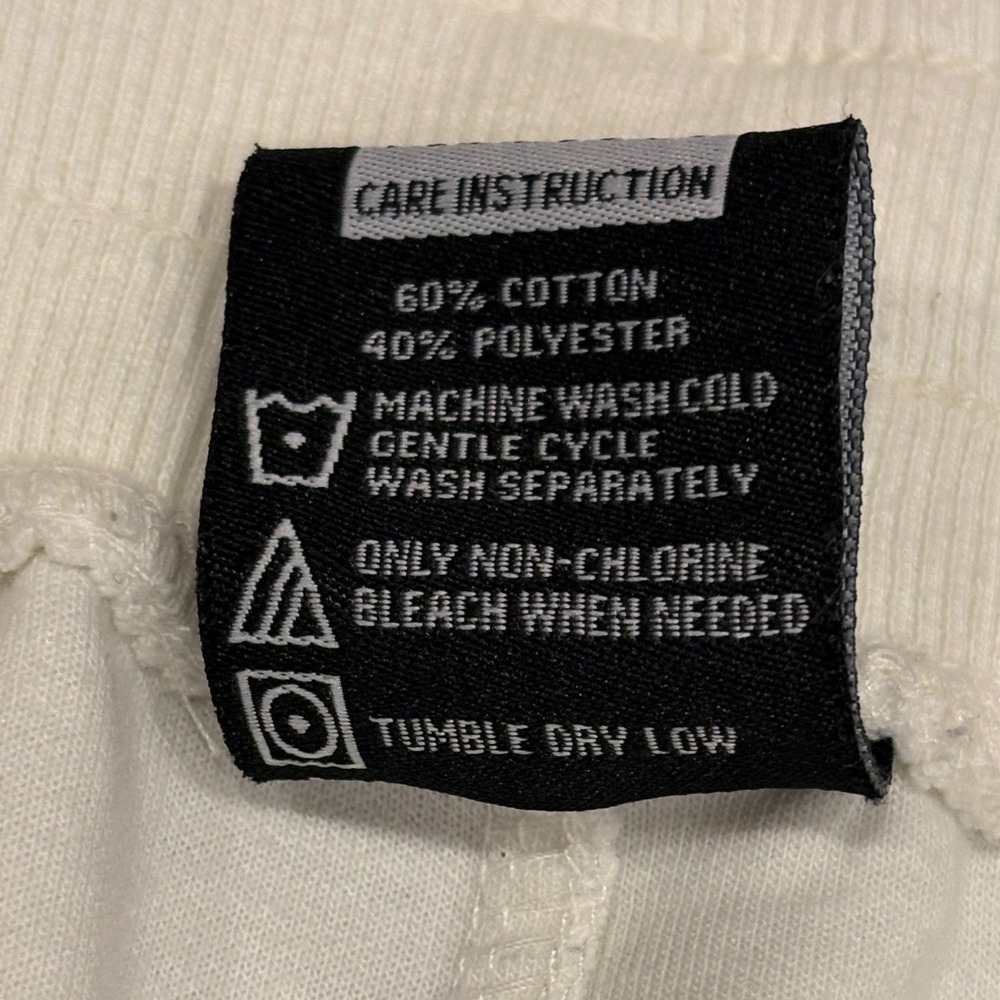 Genuine Authentic Garments Joggers Mens Medium White Love At Sight Looney Tunes - Picture 7 of 8